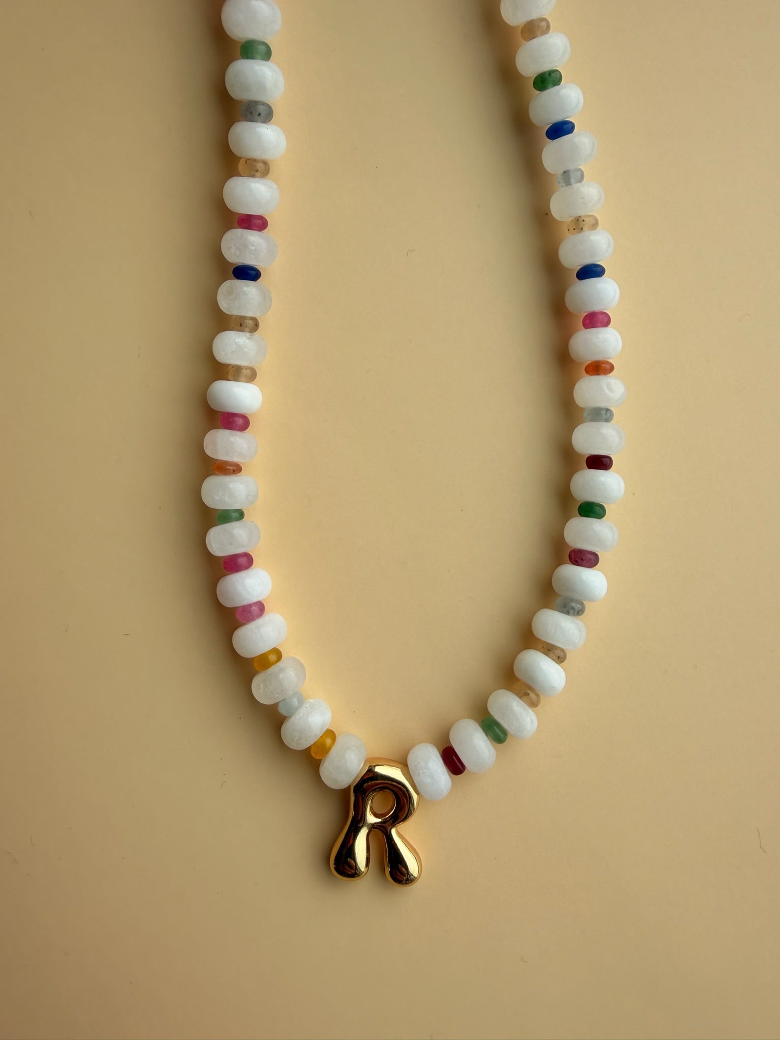 Custom Bubble Letter Rondelle