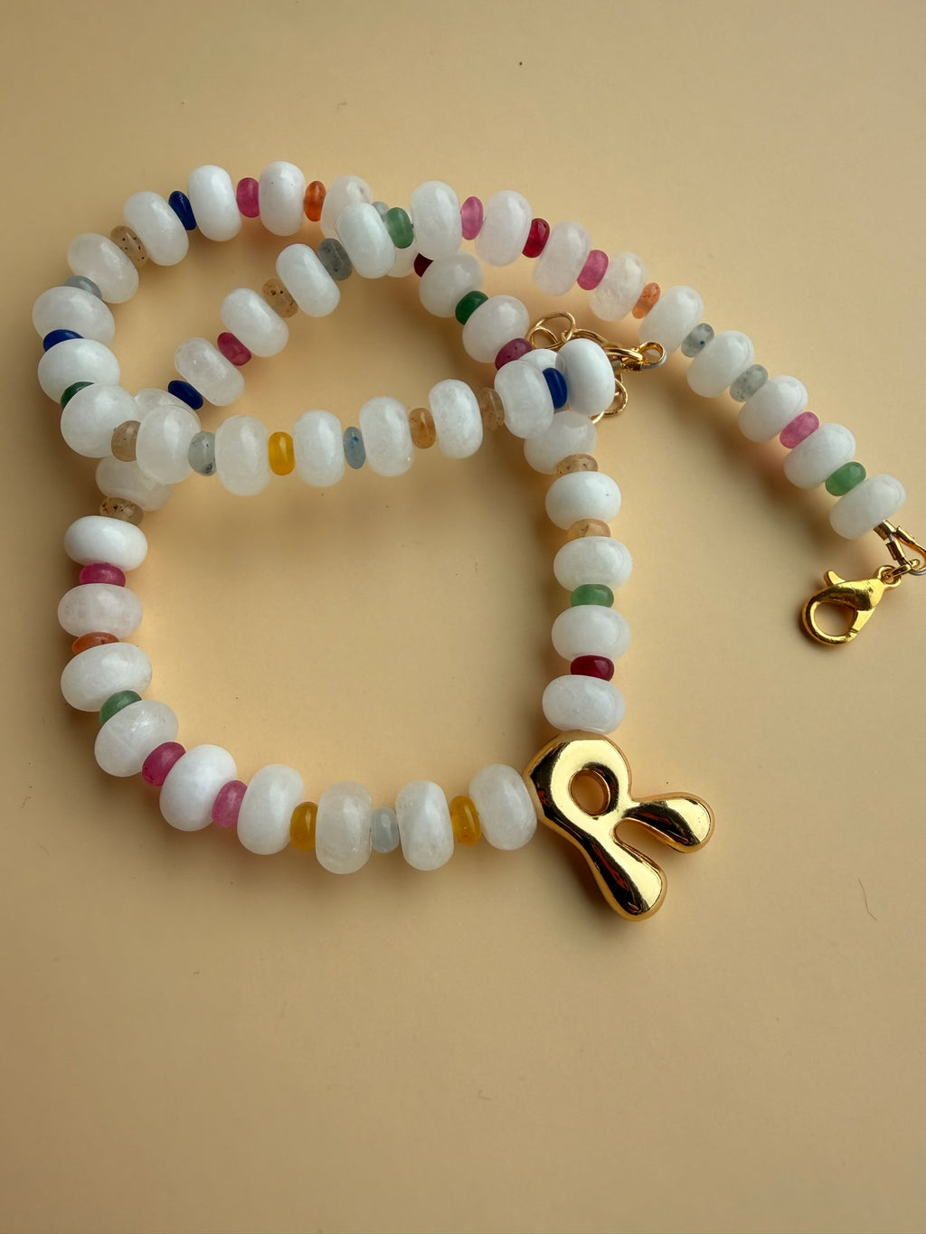 Custom Bubble Letter Rondelle