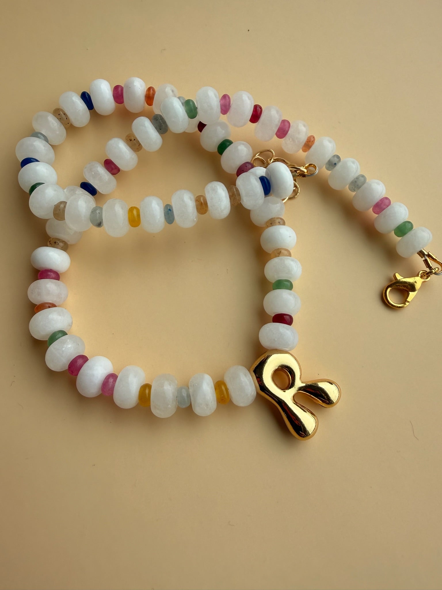 Custom Bubble Letter Rondelle