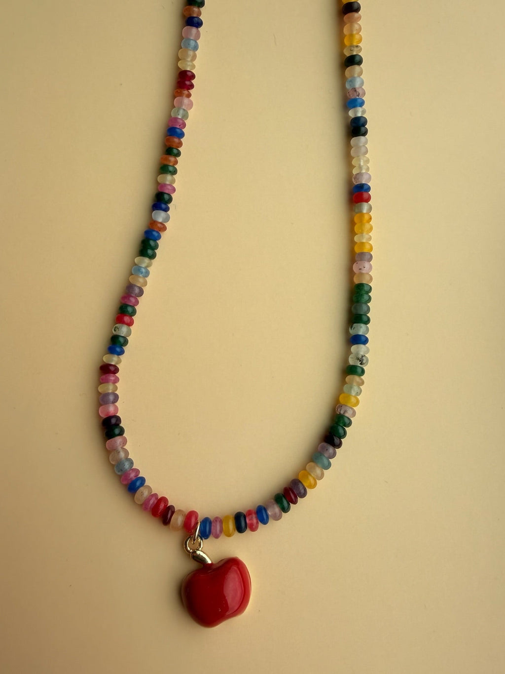 A+ Apple Charm Necklace