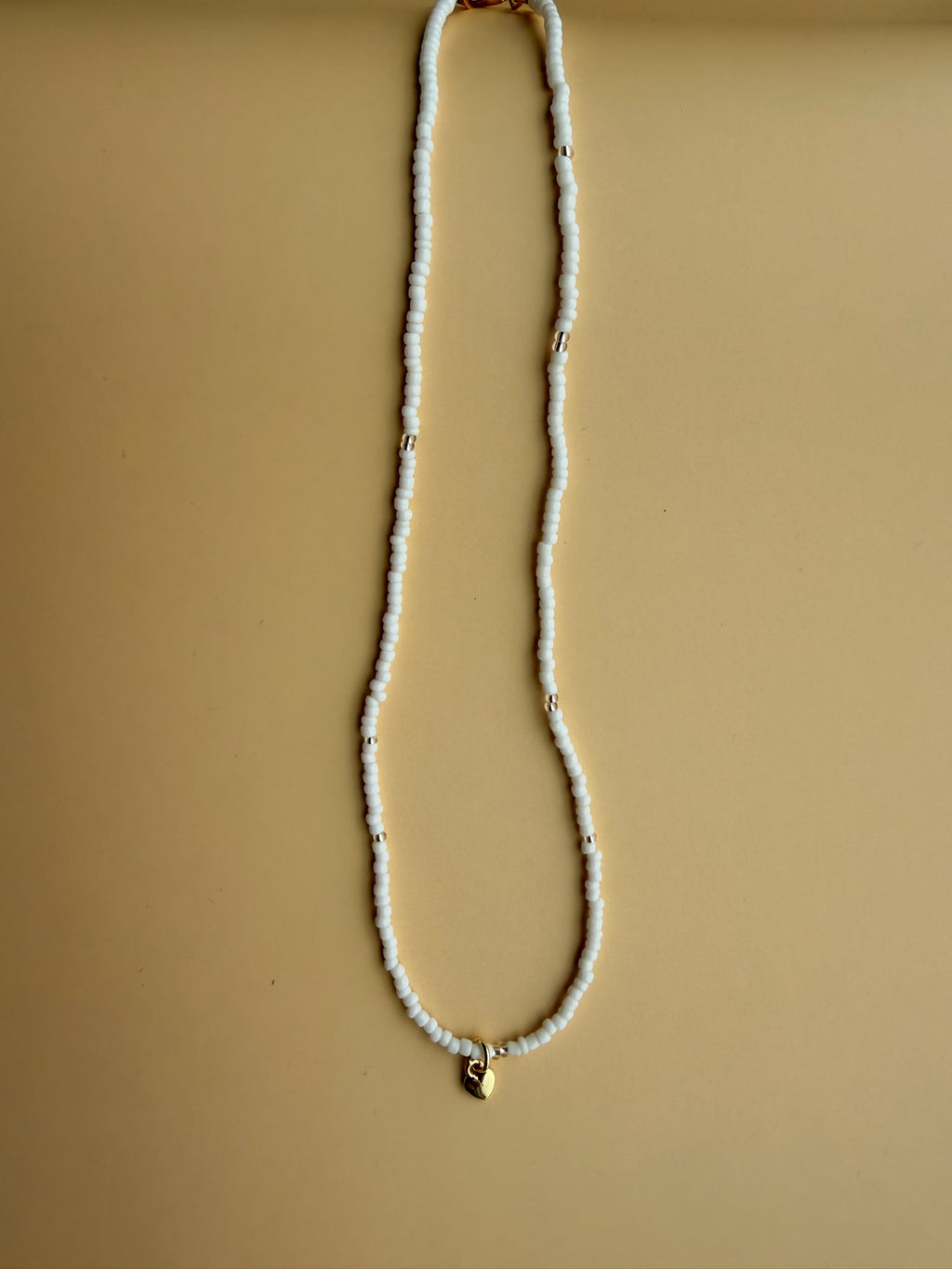 White Seed Bead w/ Micro Charms