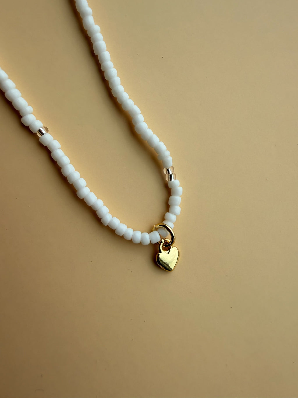 White Seed Bead w/ Micro Charms