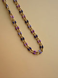 Purple Enamel Gold Chain