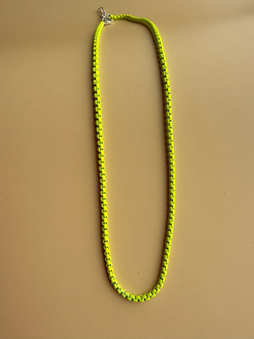 80's Enamel Rope Chain Necklace