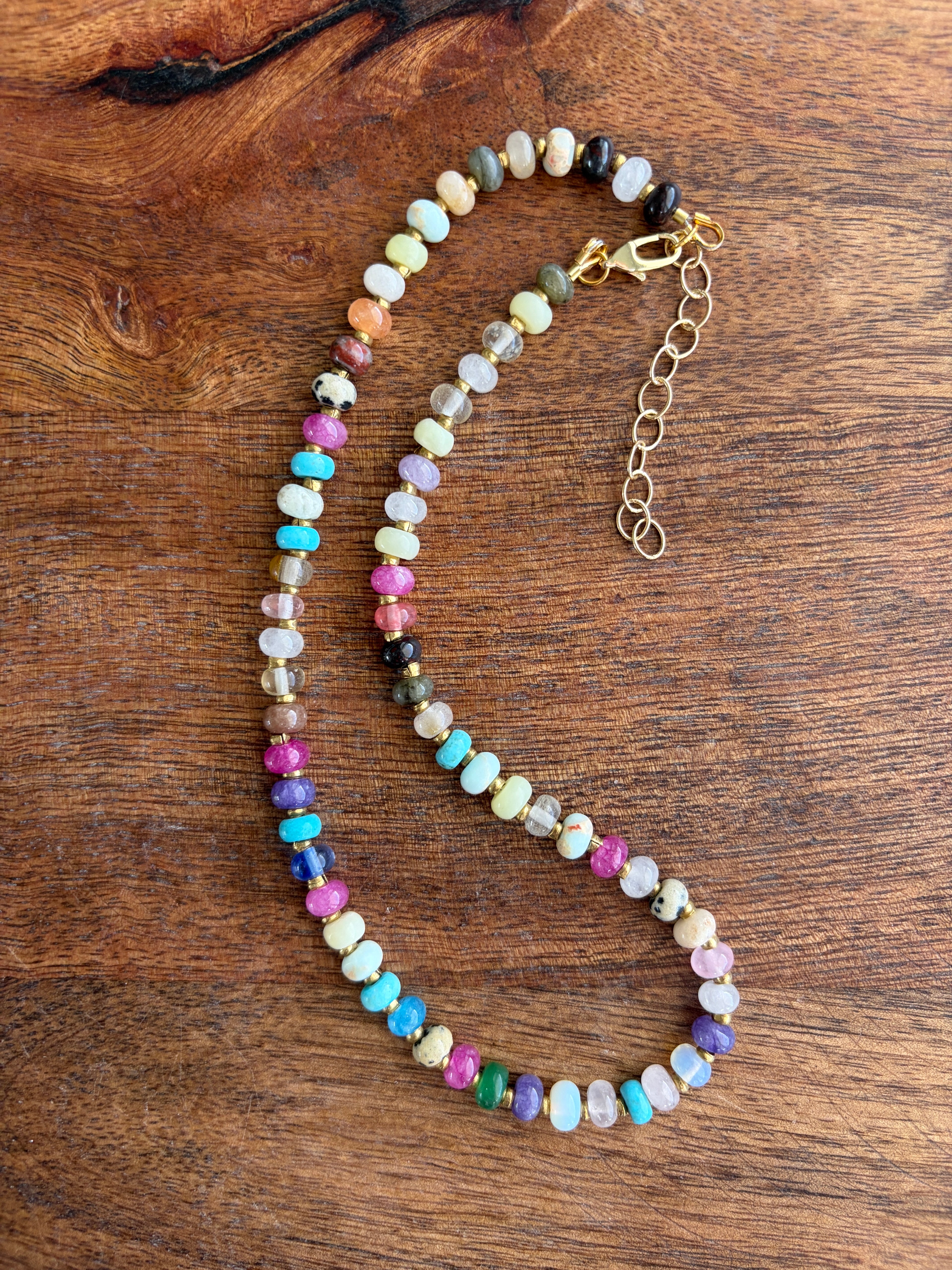 Wildflower Gem Rondelle