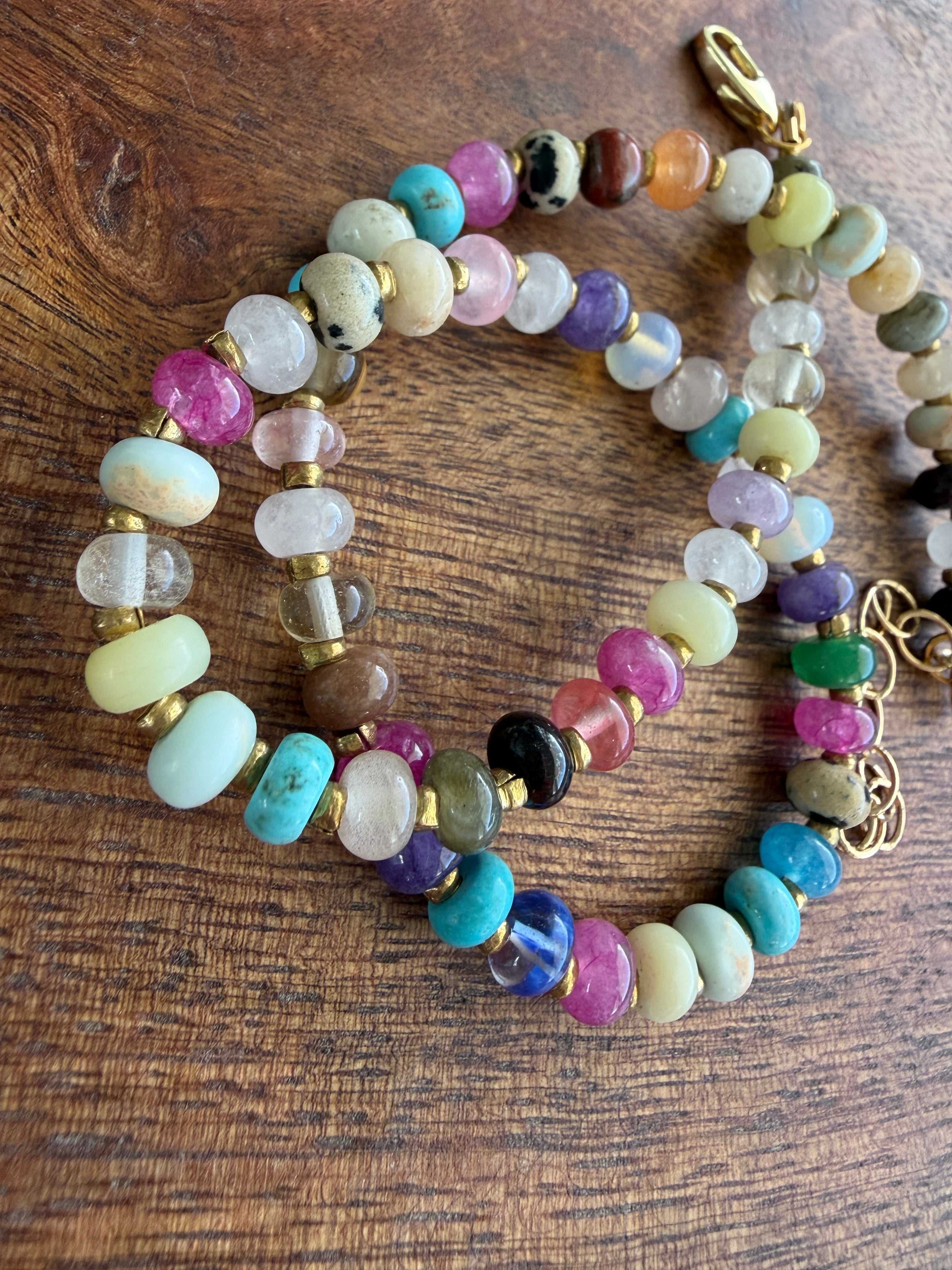 Wildflower Gem Rondelle