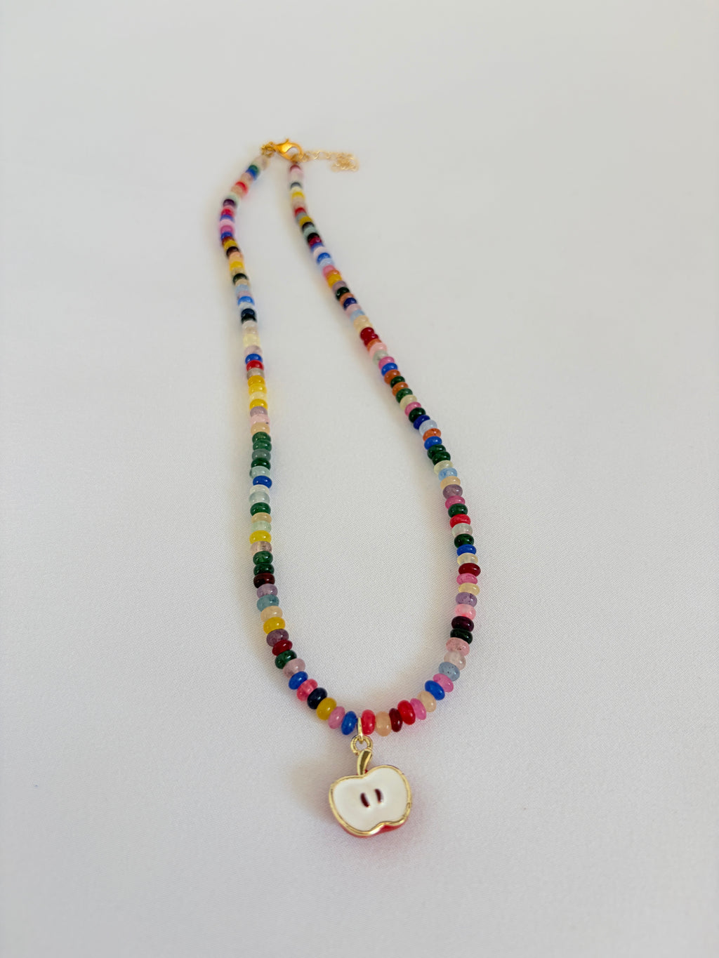 A+ Apple Charm Necklace