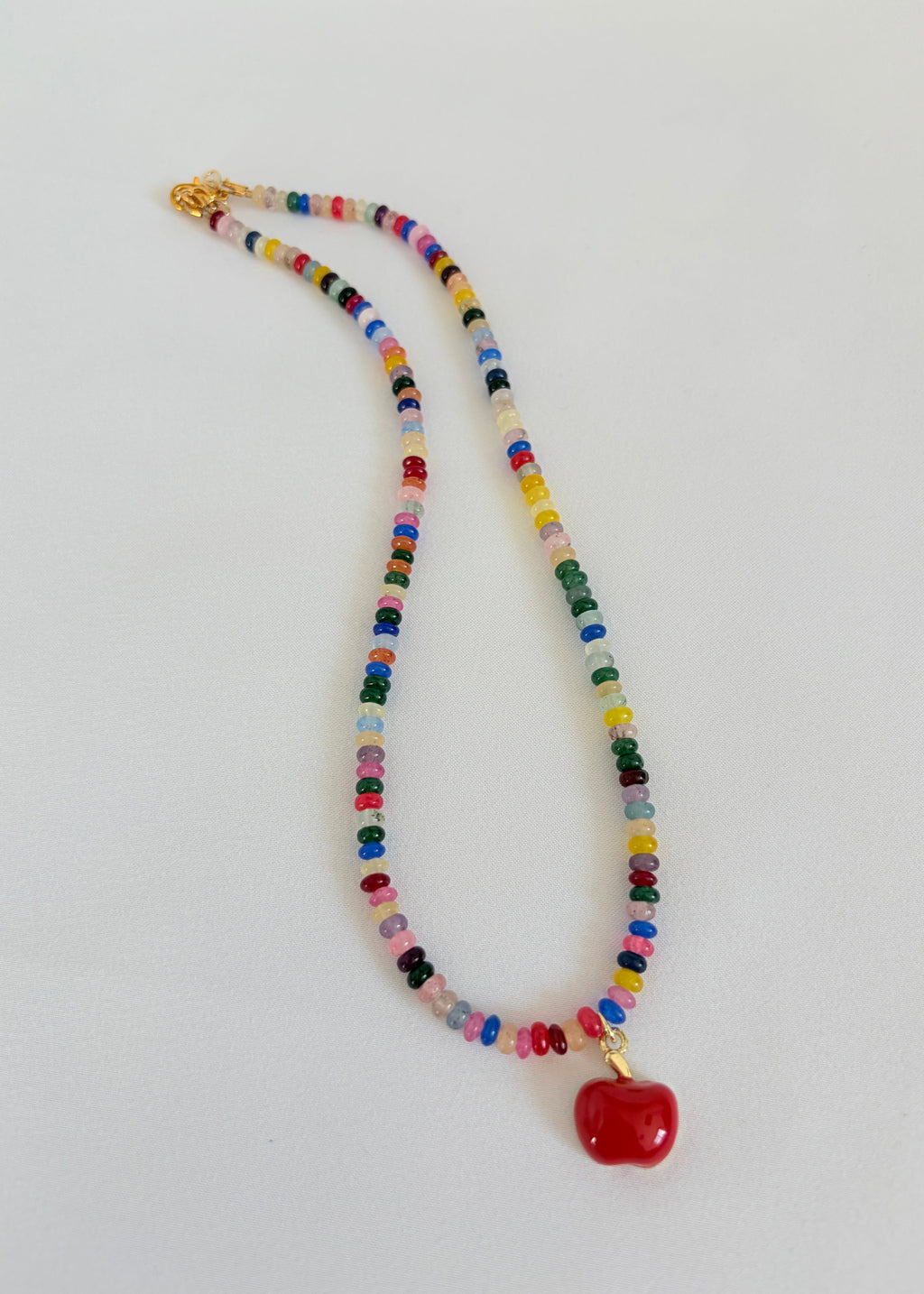 A+ Apple Charm Necklace